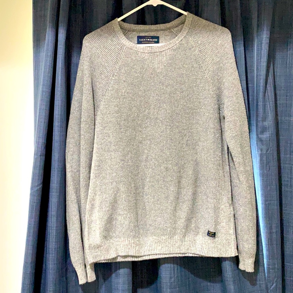 Lucky brand small gray pullover sweater